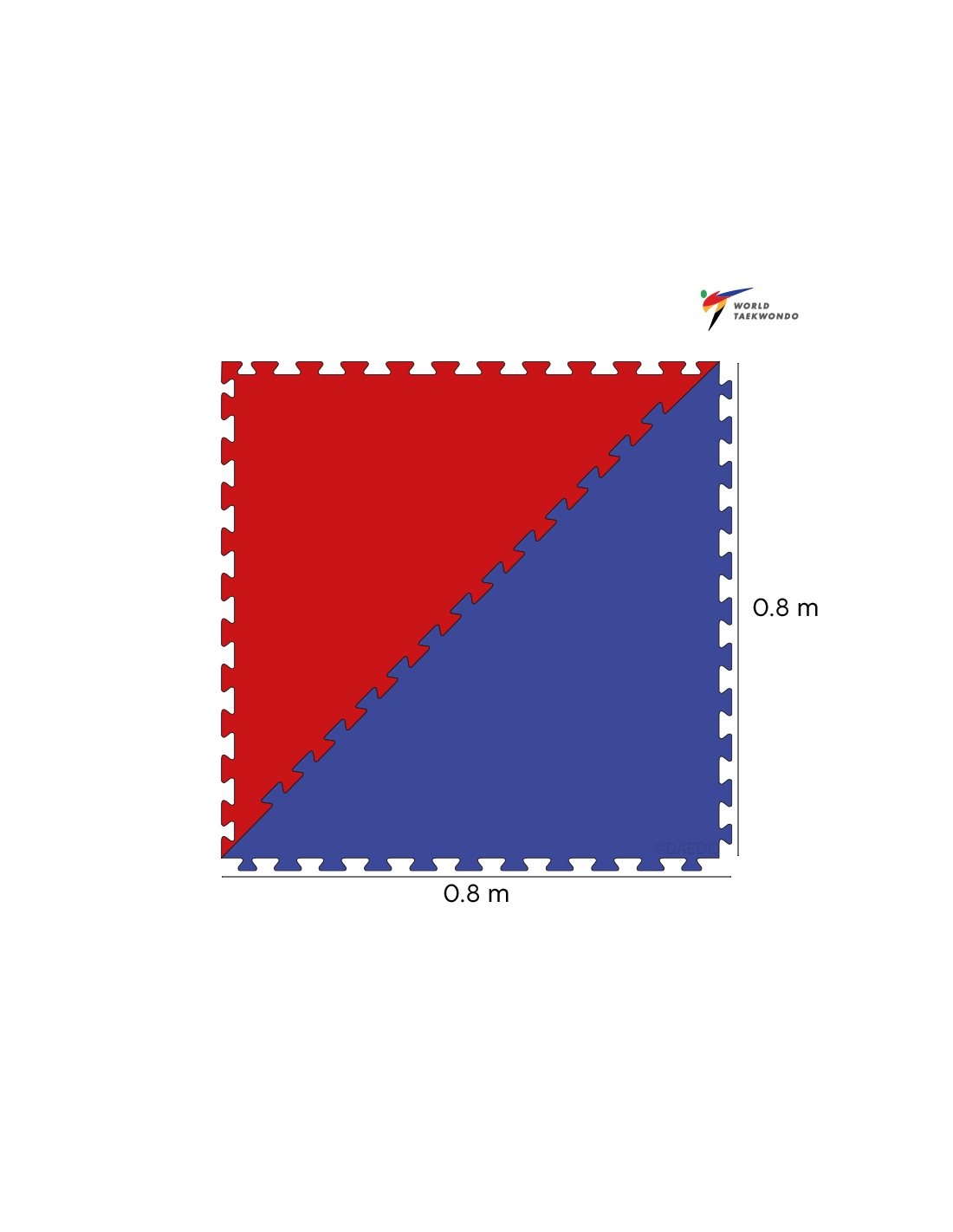 WT 80x80x2.4cm Octagon Tatami- Crvena*++*WT 80x80x2.4cm Octagon Tatami